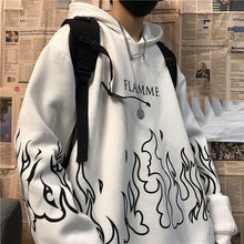 Load image into Gallery viewer, hoodie blanc "flamme"