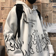 Load image into Gallery viewer, hoodie blanc "flamme"