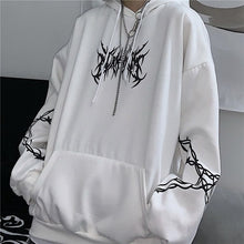 Load image into Gallery viewer, hoodie blanc "flamme"
