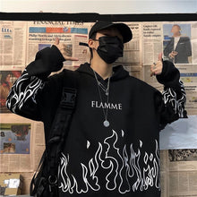 Load image into Gallery viewer, hoodie blanc "flamme"
