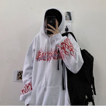 Load image into Gallery viewer, hoodie blanc "flamme"
