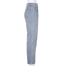 Load image into Gallery viewer, "crossover" jeans a taille haute pour femme

